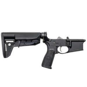 BCM complete widebody lower receiver with Mod-2 SOPMOD stock, black anodized aluminum