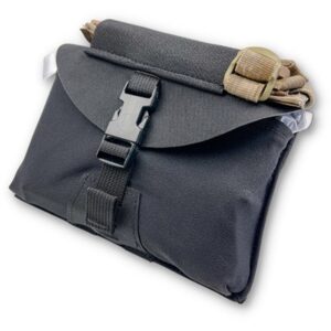 Black GBRS Group IFAS Individual First Aid System pouch with integrated elastic tourniquet sleeve