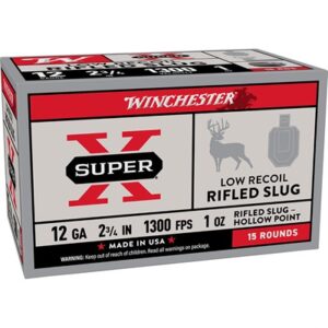SUPER-X 12GA 2-3/4'' 1OZ RIFLED SLUG HP 1300 FPS 15/BOX