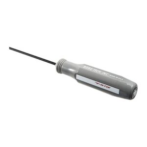 Bore Tech V Stix .17-.20 caliber 40 inch cleaning rod with grey ball bearing handle and brass tip