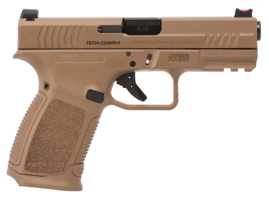 GForce Arms RPX3C9 9mm 4″ FDE 15+1