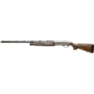 Browning Maxus II Golden Clays Sporting 12 gauge shotgun with nickel engraved receiver and walnut stock