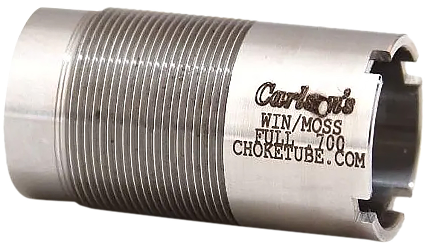 Carlson's 52215 Winchester 12 gauge full flush stainless steel choke tube with knurled end