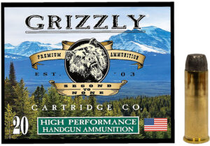 Grizzly Ammo 41 Magnum 250gr wide flat nose gas check ammunition, 20 round box