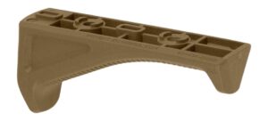 Magpul M-LOK AFG angled fore grip in Modified Coyote Brown mounted on a rifle handguard