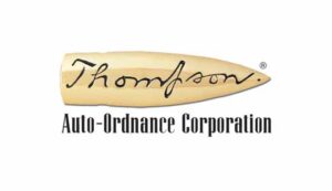 Auto-Ordnance Thompson 1911 Land of the Free Edition 45ACP pistol with engraved hardwood grips and bi-tone finish