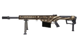Barrett M107A1 America 250th Anniversary .50 BMG rifle with subdued 1776 flag Cerakote finish and bipod