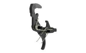 Hiperfire EDT 2-Stage AR-15/AR-10 trigger in black with curved trigger and two hammer springs