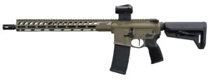 SIG SAUER M400 Forge AR-15 rifle in Moss Green Cerakote with red dot optic