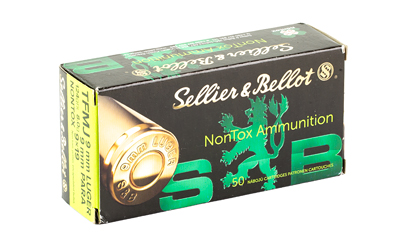 Sellier & Bellot Non-Toxic 9mm 124gr TFMJ Ammunition - Image 2