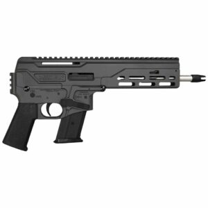 Diamondback DBX 5.7x28 pistol in dark grey with 8-inch threaded barrel, M-LOK handguard, and Magpul grip