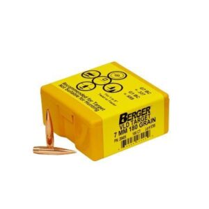 Berger VLD Target 7mm 180gr Bullets for Precision Shooting