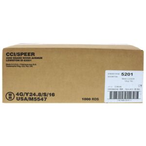 CCI Blazer Brass 9mm Luger 124gr FMJ 1000-round bulk case with 50-round boxes