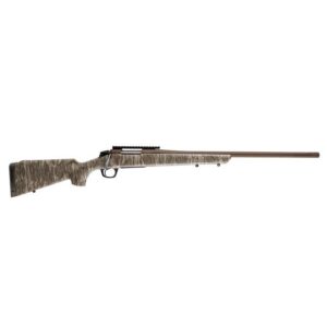 CVA Cascade XT 450 Bushmaster bolt action rifle with bronze fluted barrel and Mossy Oak Bottomland camo stock