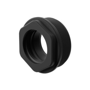 Breek Arms Plan B HUB ONE stainless suppressor mount with black nitride finish
