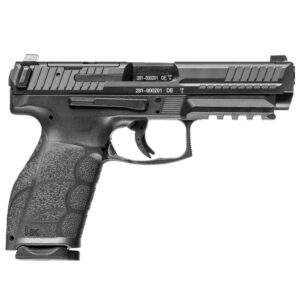 H&K VP9A1 K 9mm compact pistol in black with optic-ready serrated slide and two magazines