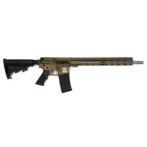 GLFA 223 Wylde AR-15 rifle with bronze Cerakote receivers and 16 inch barrel