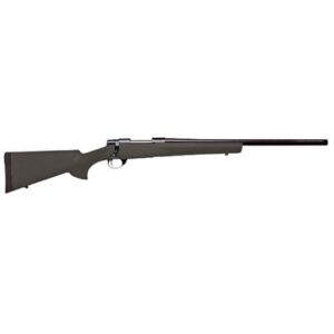 Howa M1500 Hogue .308 Winchester bolt action rifle with black OverMolded stock and 20-inch heavy threaded barrel