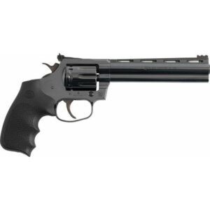 Colt King Cobra Target 22 LR revolver with blued 6 inch vent rib barrel and black Hogue grip