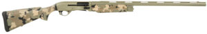 Silver Eagle Alpha 2 12 gauge semi auto shotgun with Old School Camo stock and green barrel