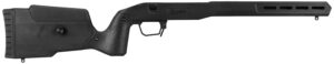 MDT Field Stock black polymer chassis for Tikka T3 short action with aluminum bedding block