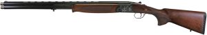Iver Johnson IJ600 20 gauge over/under shotgun with engraved black receiver and walnut stock
