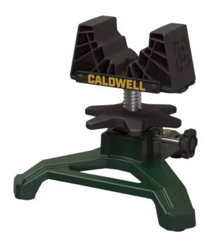 Caldwell Rock Jr. 2 cast iron front shooting rest with green DeadShot Air front and rear bags