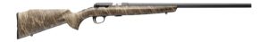 Browning T-Bolt Target Varmint SR 22 WMR rifle with Mossy Oak Bottomland camo stock