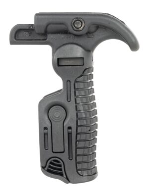 Black FAB Defense FGGK-S folding foregrip with trigger guard mounted on a Picatinny rail