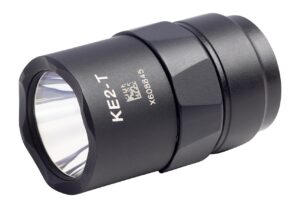 Black SureFire KE2-T-BK Turbo LED weapon light module with anodized aluminum bezel and lens