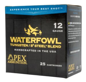 Box of Apex Ammunition WS3-38 12 gauge 3 inch TSS S3 steel blend waterfowl shotshells
