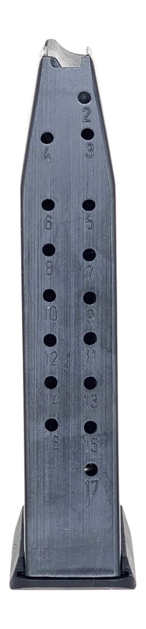 SAR USA SAR9 SOCOM black 17-round 9mm magazine with numbered witness holes