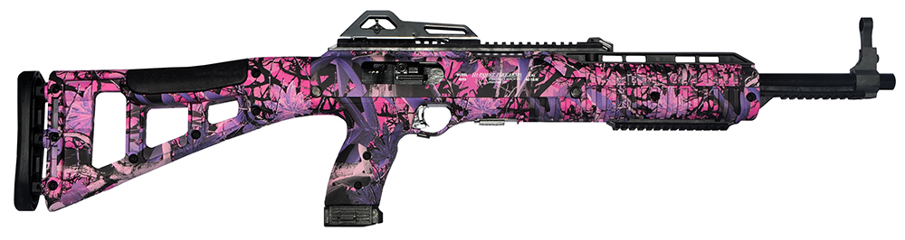 Hi-Point 4595TS Carbine 45 ACP with pink Country Girl camo skeletonized stock
