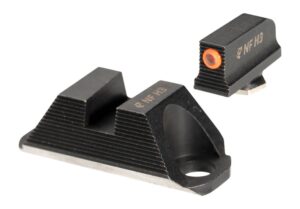 Night Fision Optics Ready Stealth Glock 19/45 sight set with orange front and blank rear