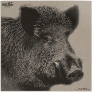 Infrared-ID RBOARHD1 passive thermal boar head target for sighting in thermal scopes