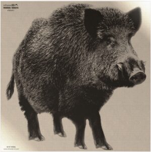 Infrared-ID RBOARL1 passive thermal boar target with wild hog silhouette for zeroing thermal scopes