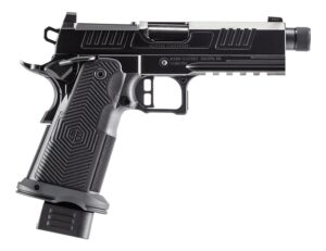 Alpha Foxtrot AF1911 Romulus 9mm pistol with black DLC finish and threaded barrel