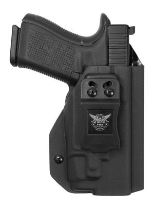 Black We The People IWB Kydex holster for Glock 19/19X with Streamlight light, right hand
