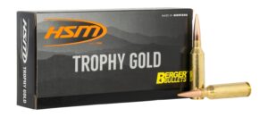 HSM 6.5 PRC 156-grain Elite Hunter ammunition box and rounds