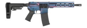 Shark Coast Tactical Mongoose 5.56 AR pistol with color-shift finish and SBA3 brace