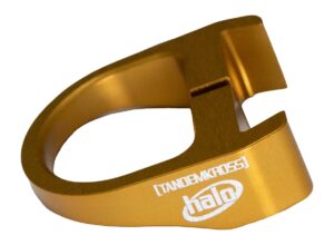 TandemKross HALO gold charging ring installed on Ruger Mark IV pistol