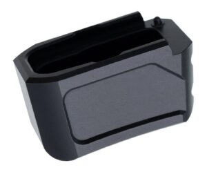 Black Tyrant CNC +2 magazine extension for Glock 42 with aluminum base pad