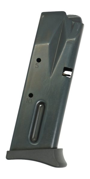 Bersa Thunder 40 Ultra Compact 10-round magazine in matte black steel with polymer baseplate