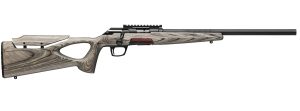 Winchester Xpert Thumbhole Target SR bolt action rifle with laminate thumbhole stock and threaded 18 inch barrel