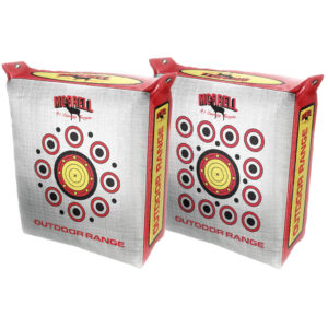 Morrell Outdoor Range replacement bag target cover in white with high-contrast aiming dots