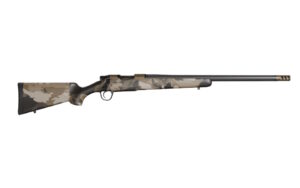 Christensen Arms Ridgeline FFT bolt action rifle in Burnt Bronze with Barren Dune carbon fiber stock