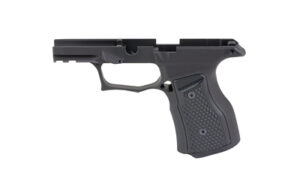 Sharps Bros Gen 3 P365 X/XL black anodized aluminum grip module with textured grip panels