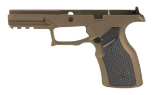 Bronze Cerakote and black aluminum Sharps Bros grip module for the Taurus GX4 Carry pistol