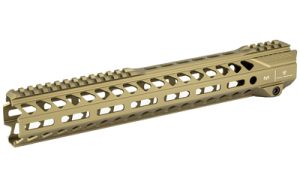 FDE Strike Industries M-LOK free-float handguard for AR-15, 13.5 inches