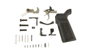 Black SOLGW Enhanced Blaster Guts LFT lower parts kit showing trigger, B5 grip, and safety selector components